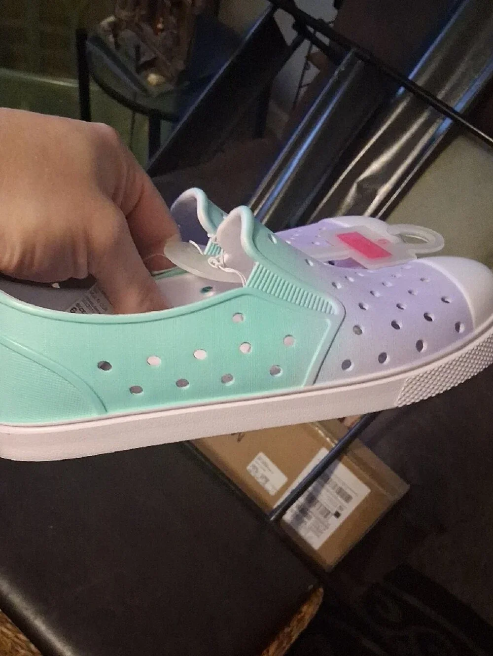 The Children's Place Girls' Ombre Slip-On  Shoes - Lavender & Teal